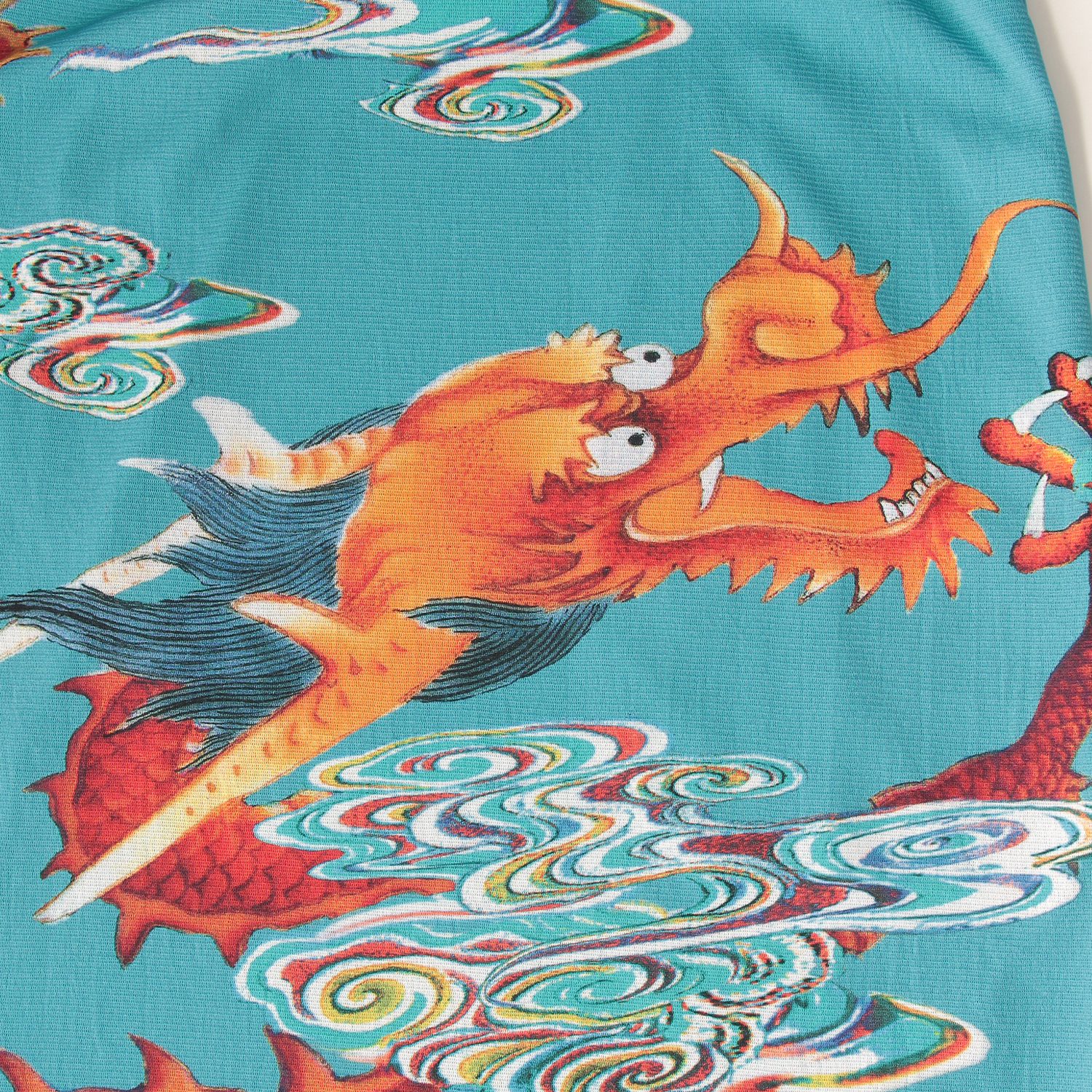 Ceramic dragon print on stretch net スカート｜VIVIENNE TAM