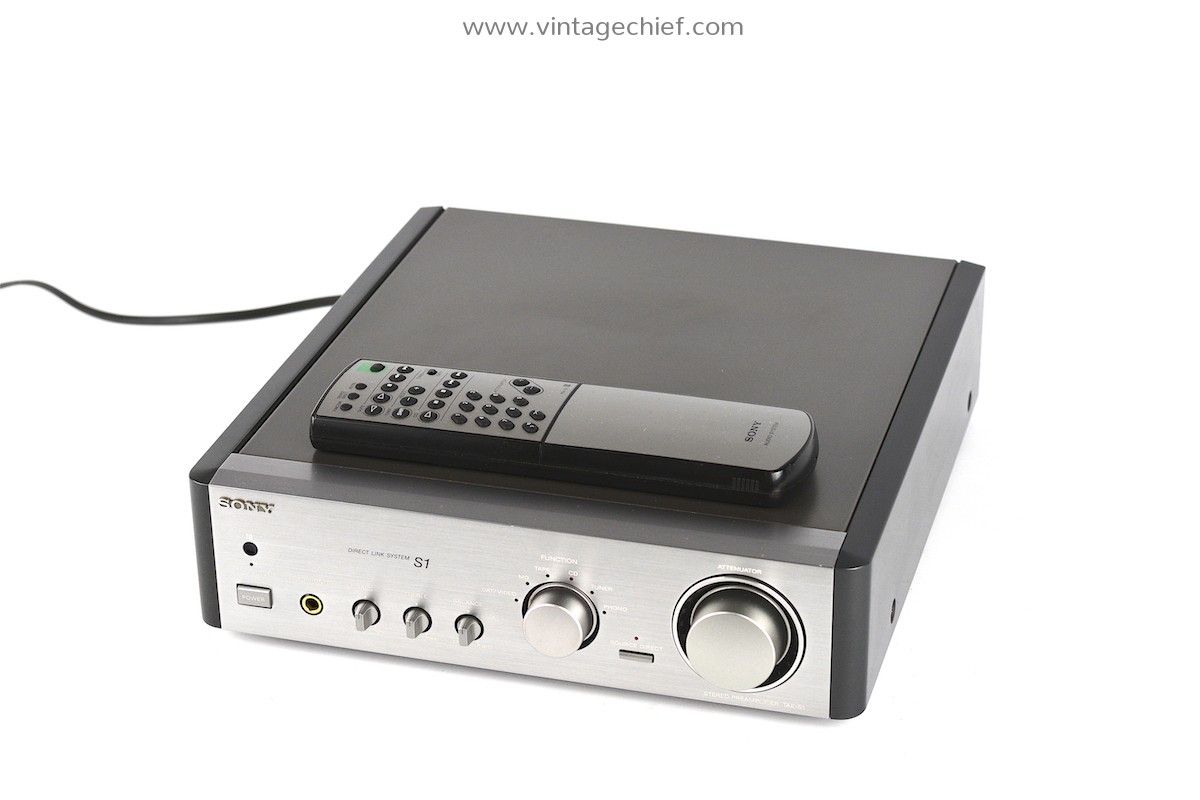 Audiophile Sony TAE-S1 Preamplifier + Sony RM-S1 Remote Control