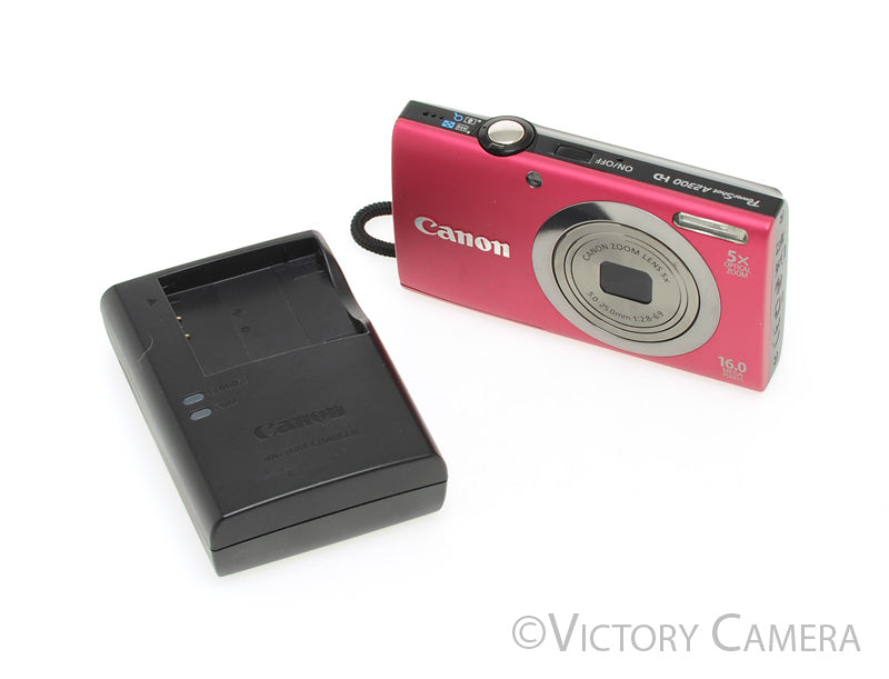 Canon PowerShot A2300 HD Pink 16MP Digital Point & Shoot Camera [EXC+]