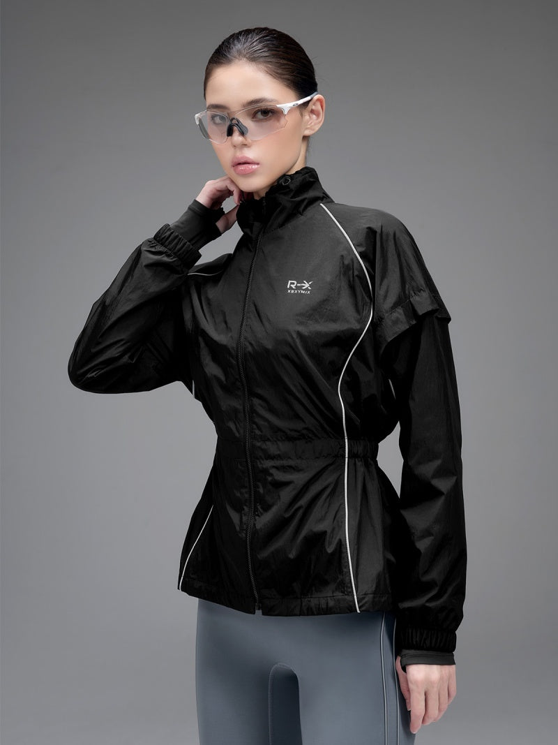 RX リフレクティブ パイピング入り ウィンドブレーカー