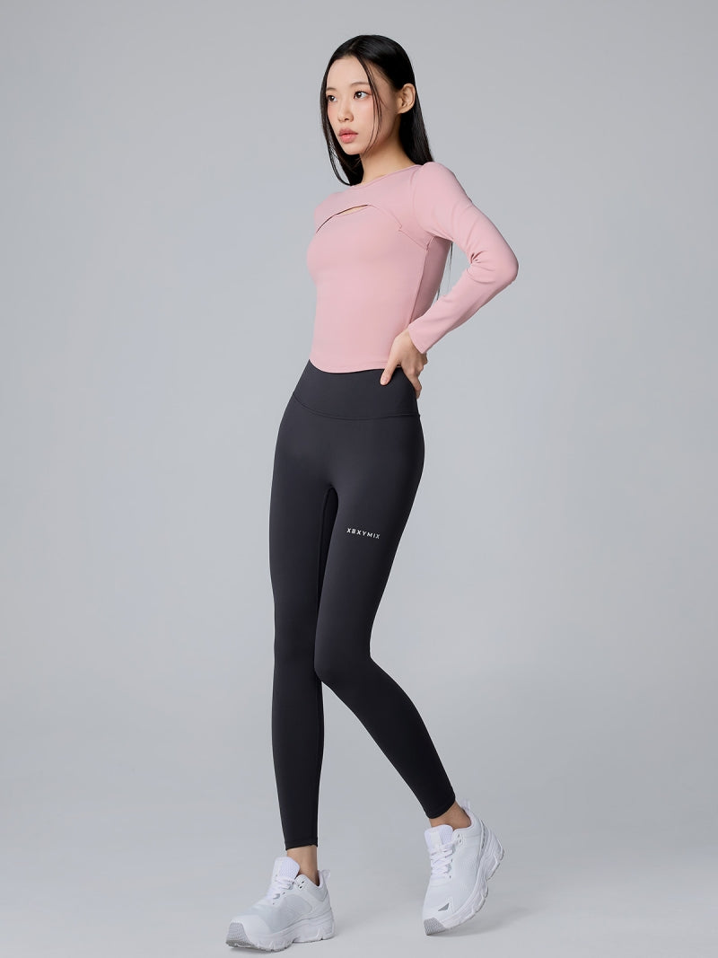 BLACK LABEL シグネチャー パワーライズ カットアウト パッド付き 長袖