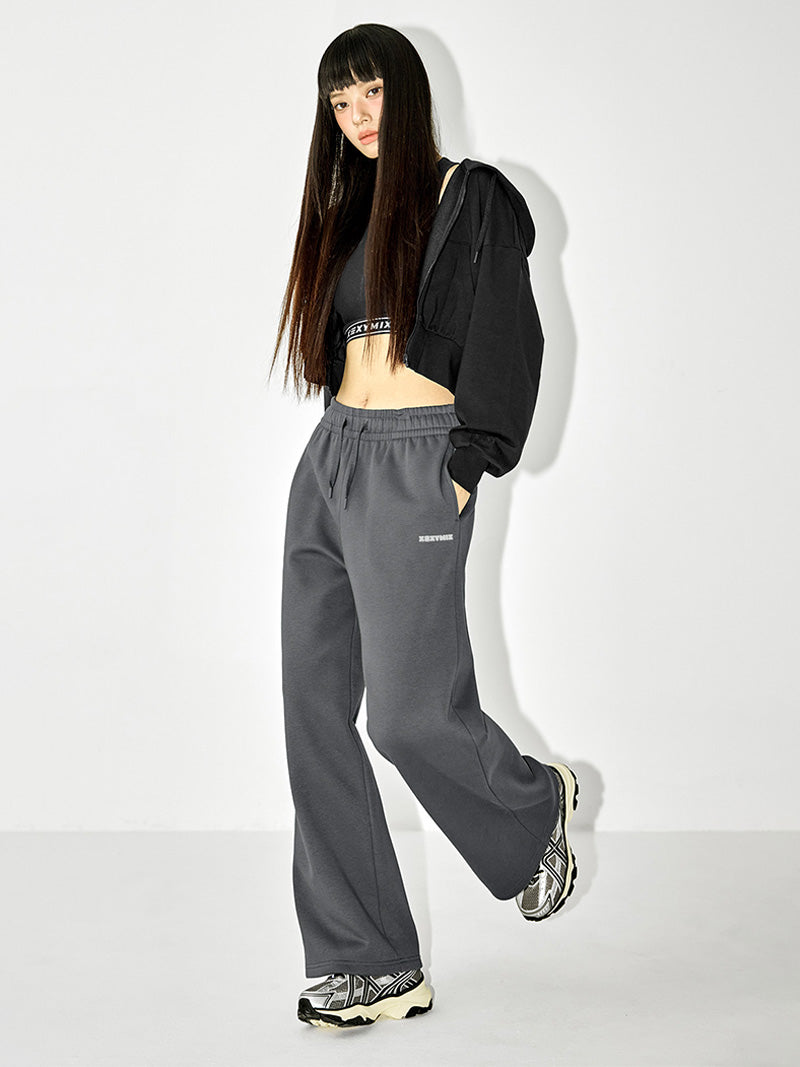 NEW COLOR】XTFTP11J3 裏起毛 コットン混 ワイドパンツ (単品)