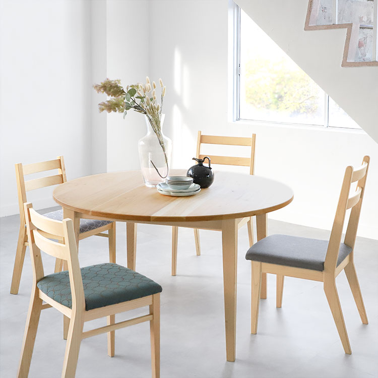 ラウンドテーブル D kurumi 120｜家具とダイニングテーブルの専門店キシル