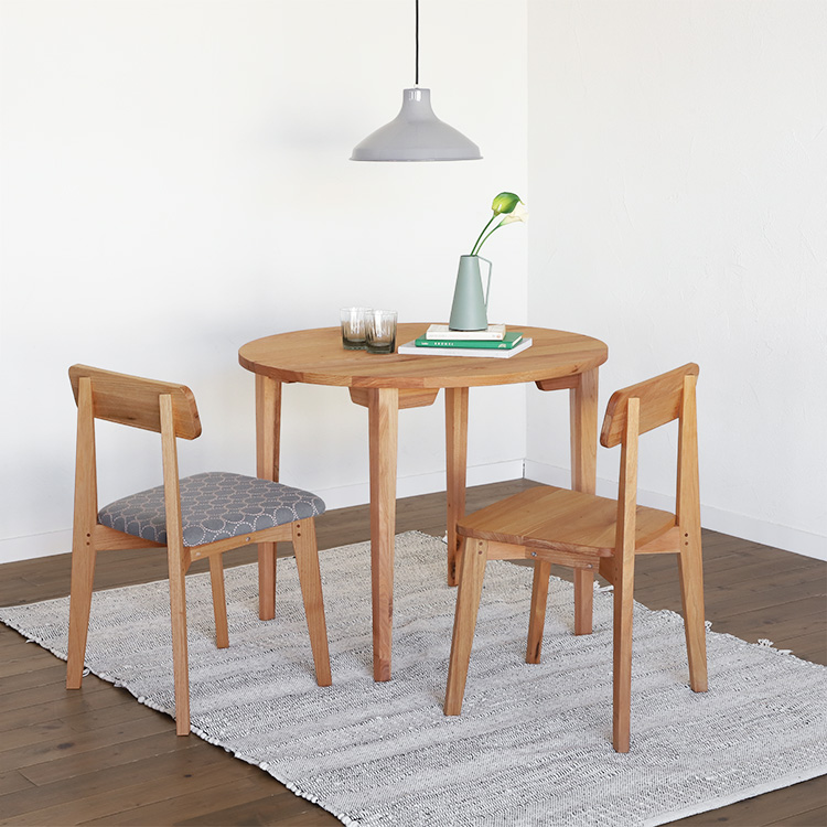 ラウンドテーブル O90 kurumi｜家具とダイニングテーブルの専門店キシル