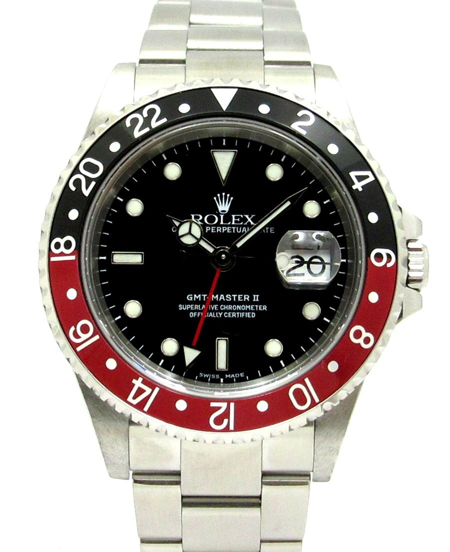 ロレックス（ROLEX） GMTマスター2 赤黒ベゼル ブラック文字盤 Ref