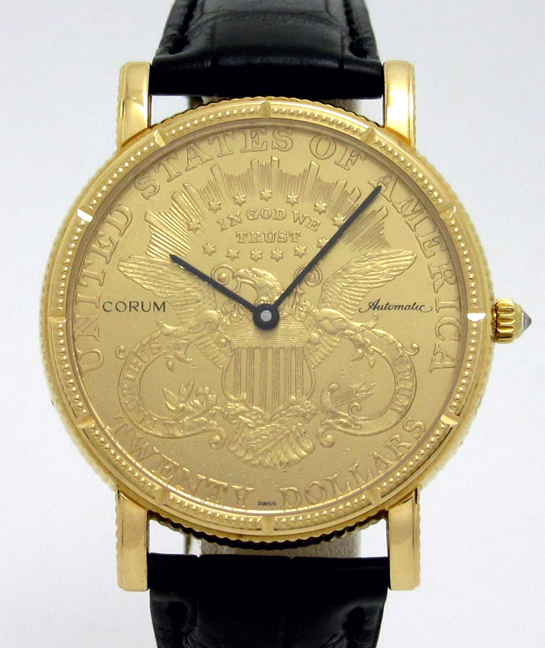 コルム CORUM ”20ドルコインウォッチ ハンターケース” K18YG無垢製