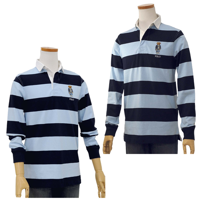POLO ラルフローレンボーダーラガーシャツ送料無料 長袖 ポロ、ラガ