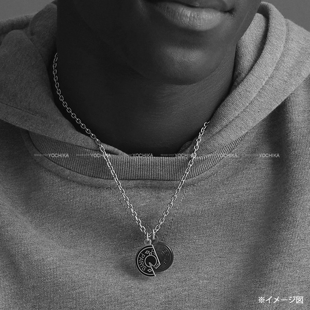 HERMES エルメス ネックレス クルードセル カルーセル 黒 (ブラック