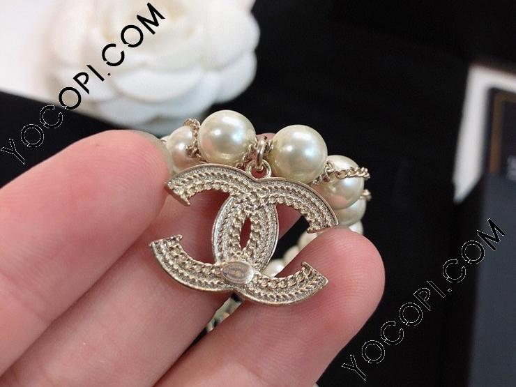 パール シャネル ブレスレット CCロゴ CHANEL ブレスレット_