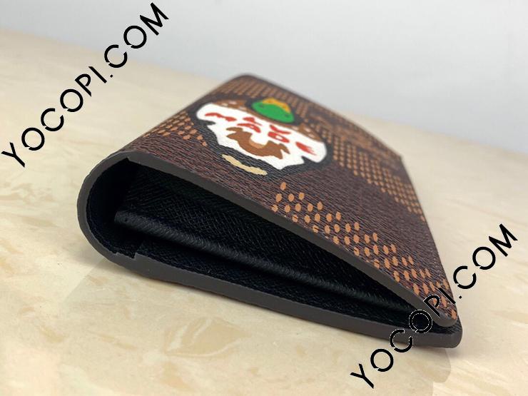 N60393】 LOUIS VUITTON ルイヴィトン ダミエ・エベヌ 長財布 スーパー