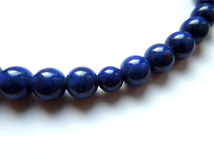ラピスラズリ尺二丸片手鉄紺二五房共仕立 お数珠の安田念珠店へ