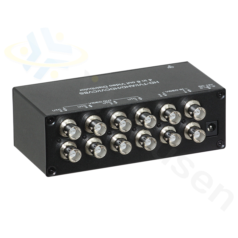 E768HD AHD映像分配器（4入力8分配） | AHD防犯・監視カメラ用周辺機器
