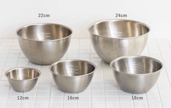 ステンレスボウル 16cm｜ボウル・ザル・サラダスピナー｜料理家 栗原