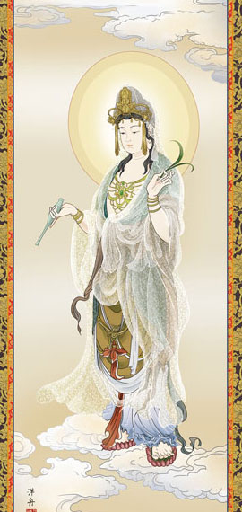 肉筆金粉 古仏画 絹本 仏画 掛け軸 仏壇 釈迦様 豪華仕上げ 【公式通販】