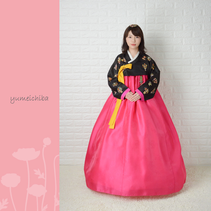 o-s199c269-チマチョゴリレンタル韓服シルク-バスト80～90cm_身長+靴高