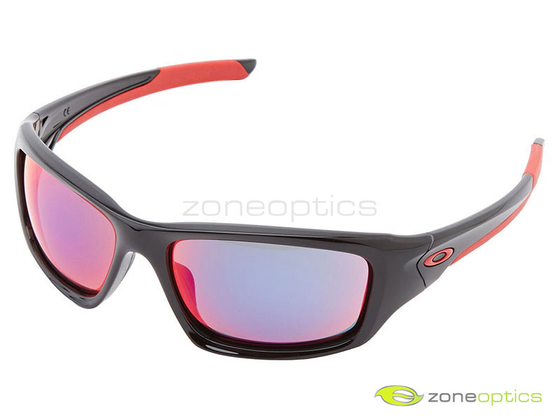 Oakley Valve Sunglasses OO9243-02 Polished Black/+Red Iridium