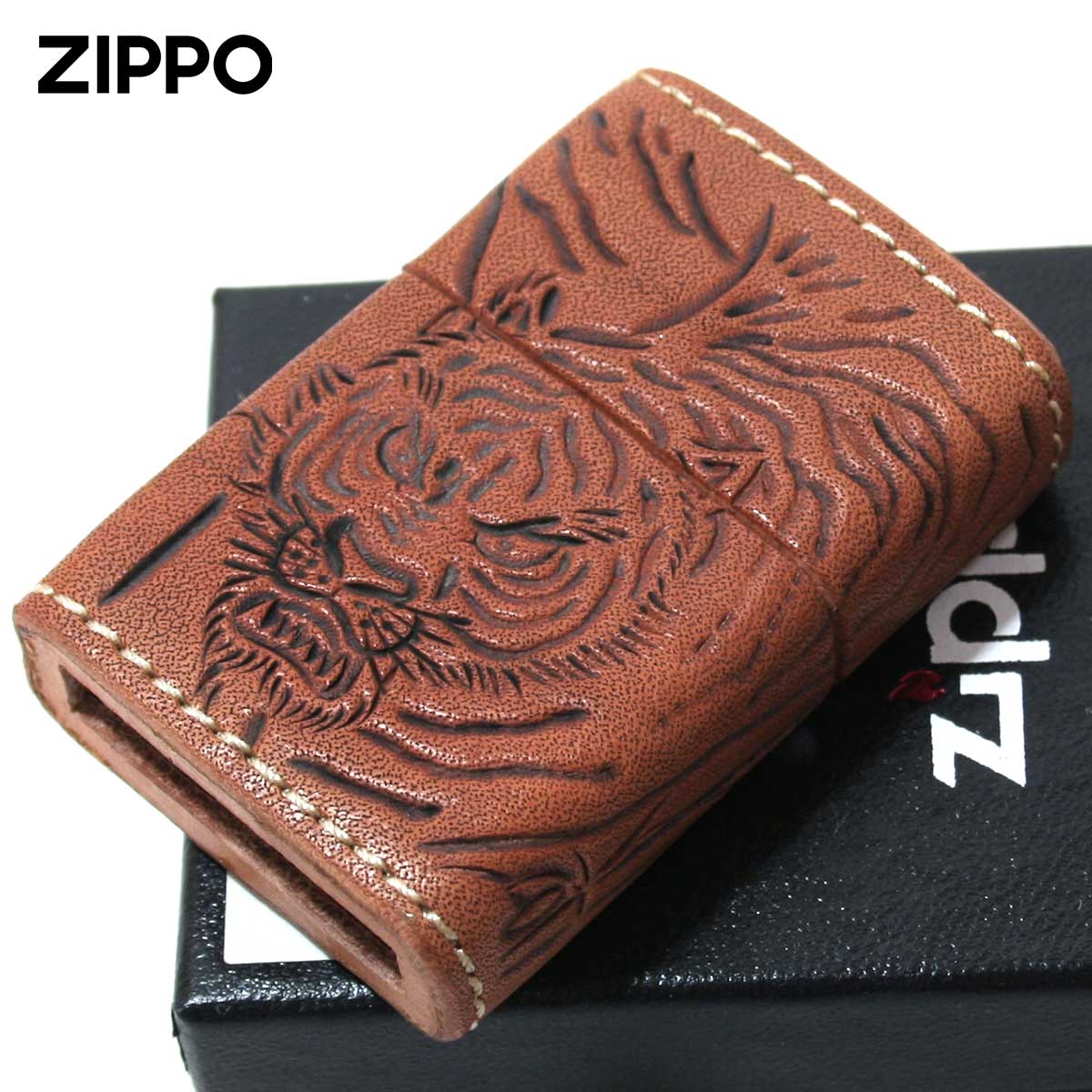 Zippo ジッポー 革巻き レザー ワークス カオス Leather Works CHAOS