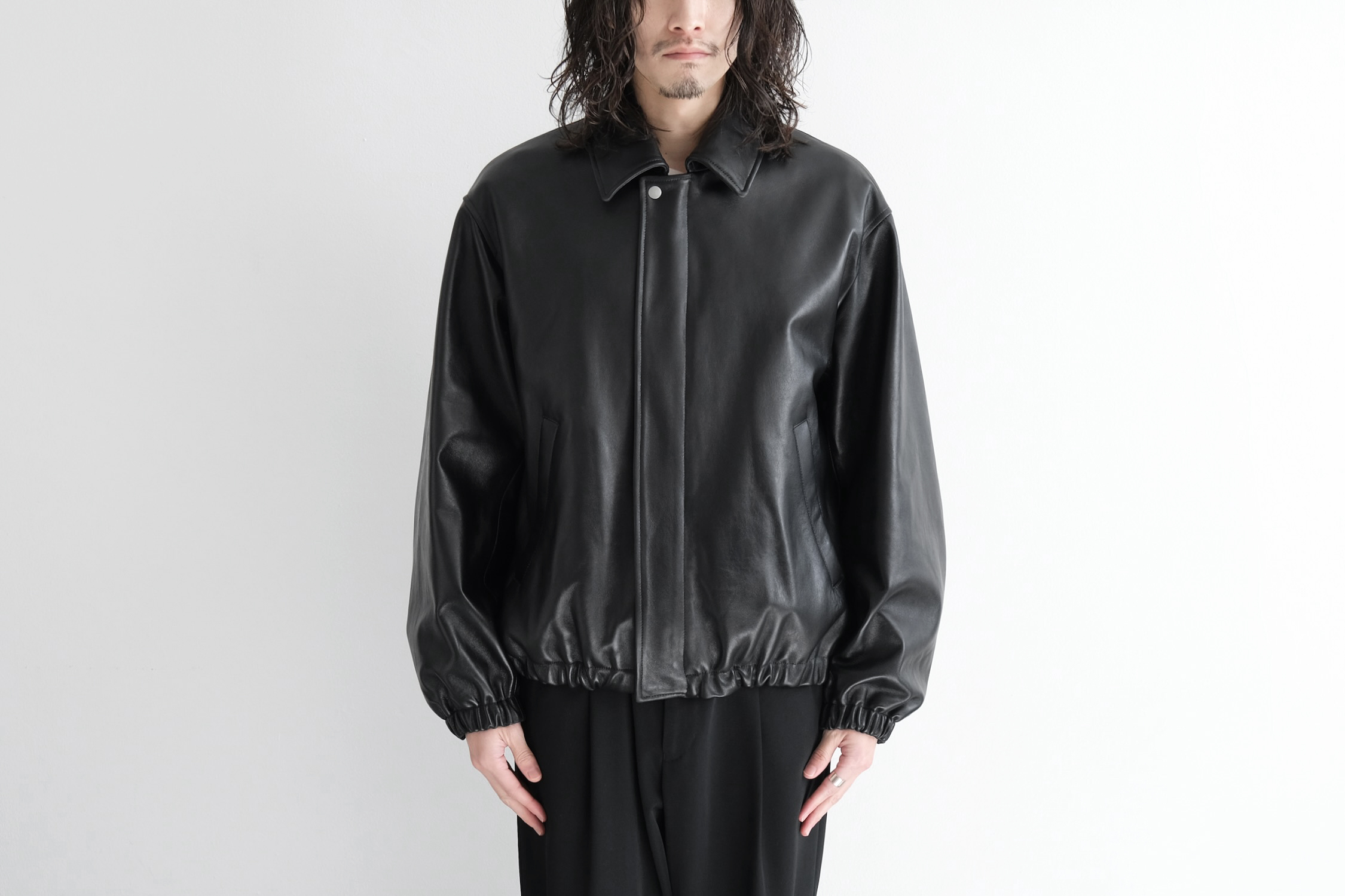 SHEEP LEATHER ZIP SHORT JACKET - WUNDER