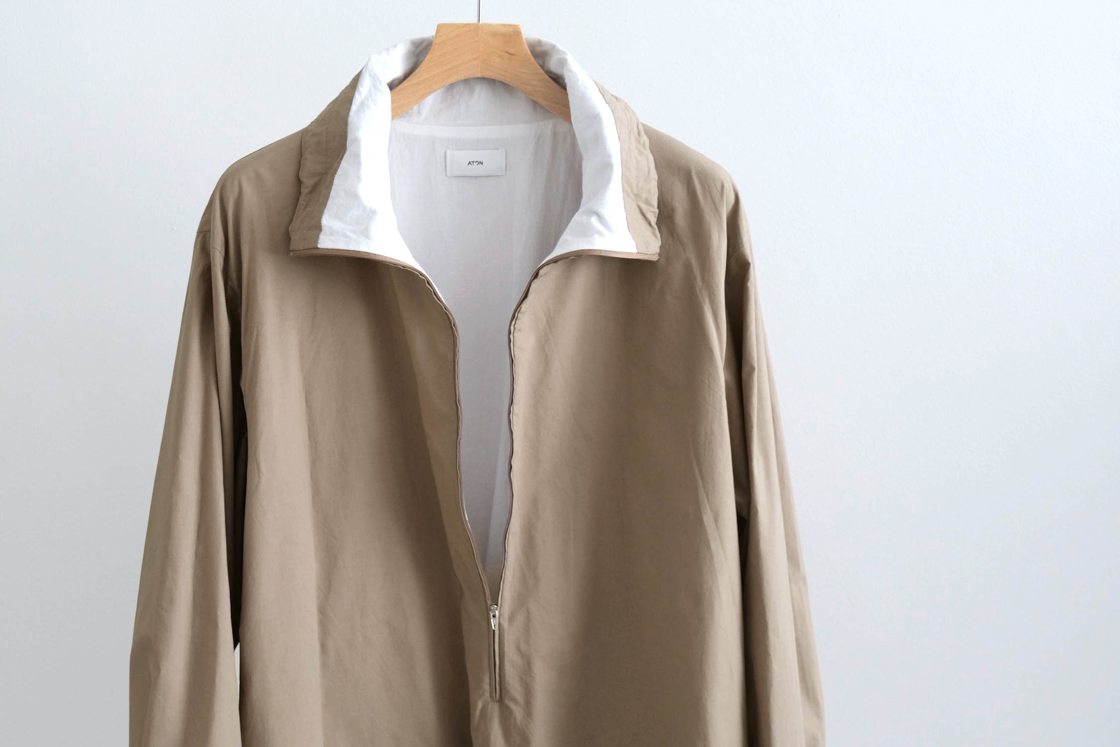 MERCERIZED COTTON STAND PULLOVER - WUNDER