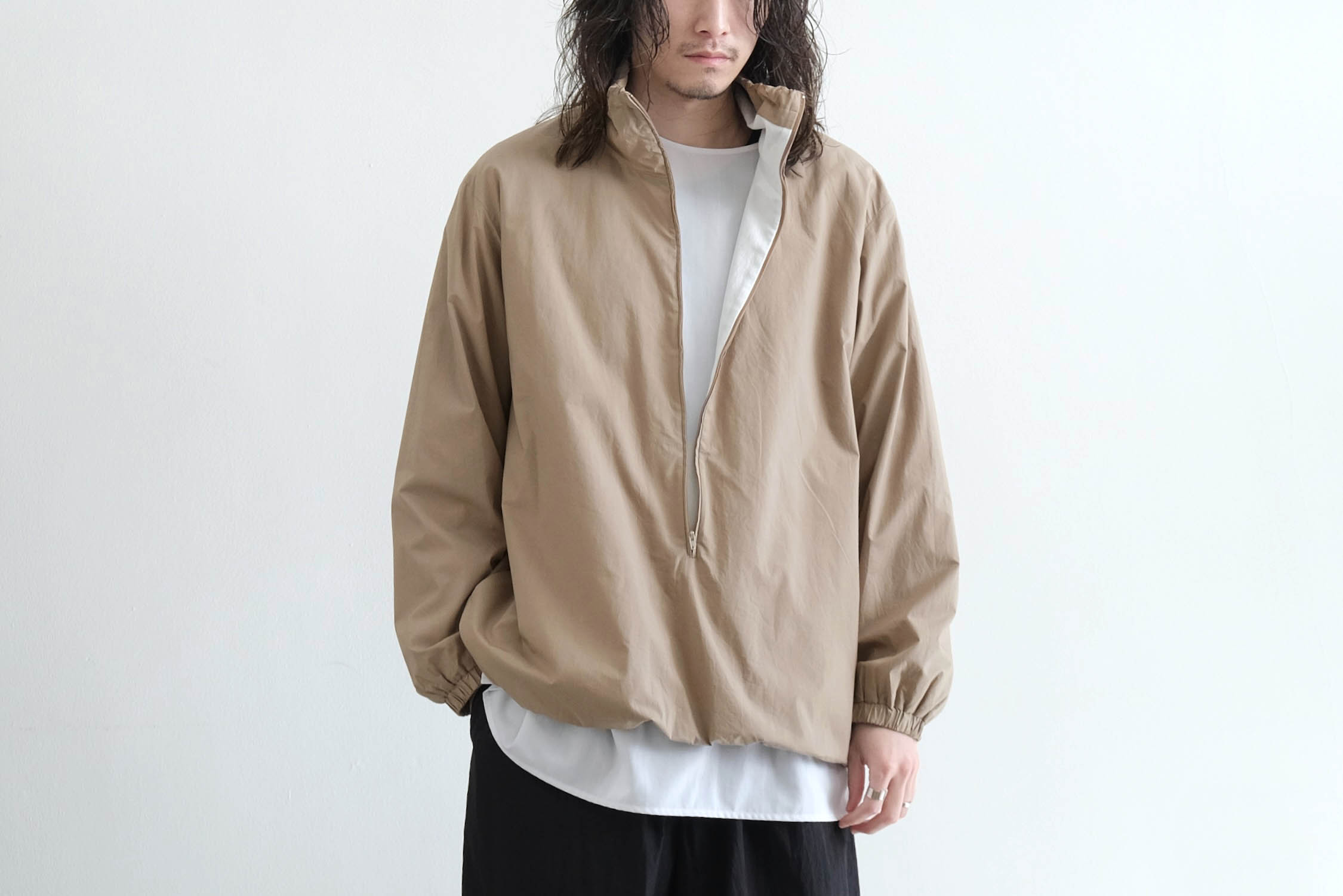 MERCERIZED COTTON STAND PULLOVER - WUNDER