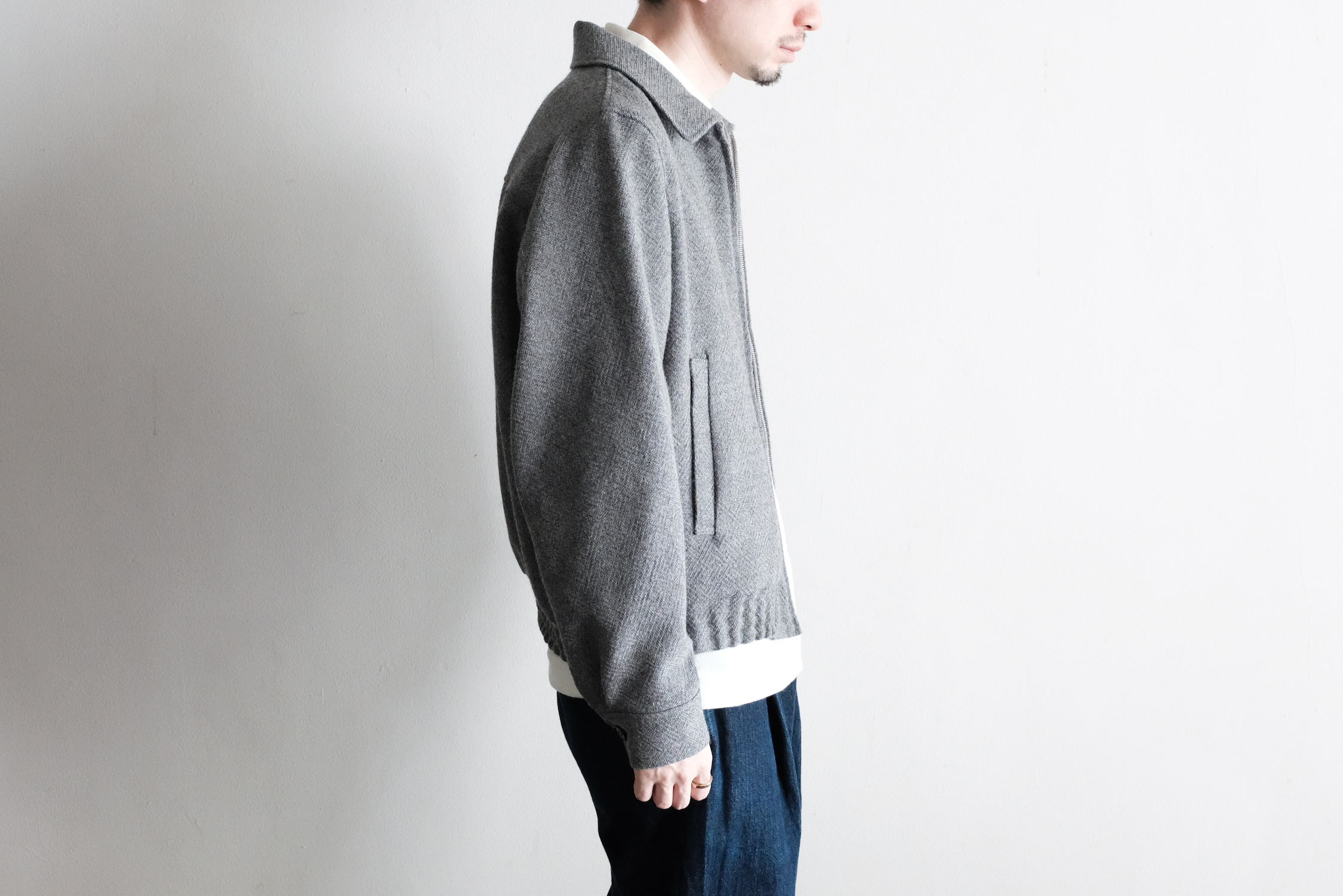 TWEED ZIP UP JACKET - WUNDER