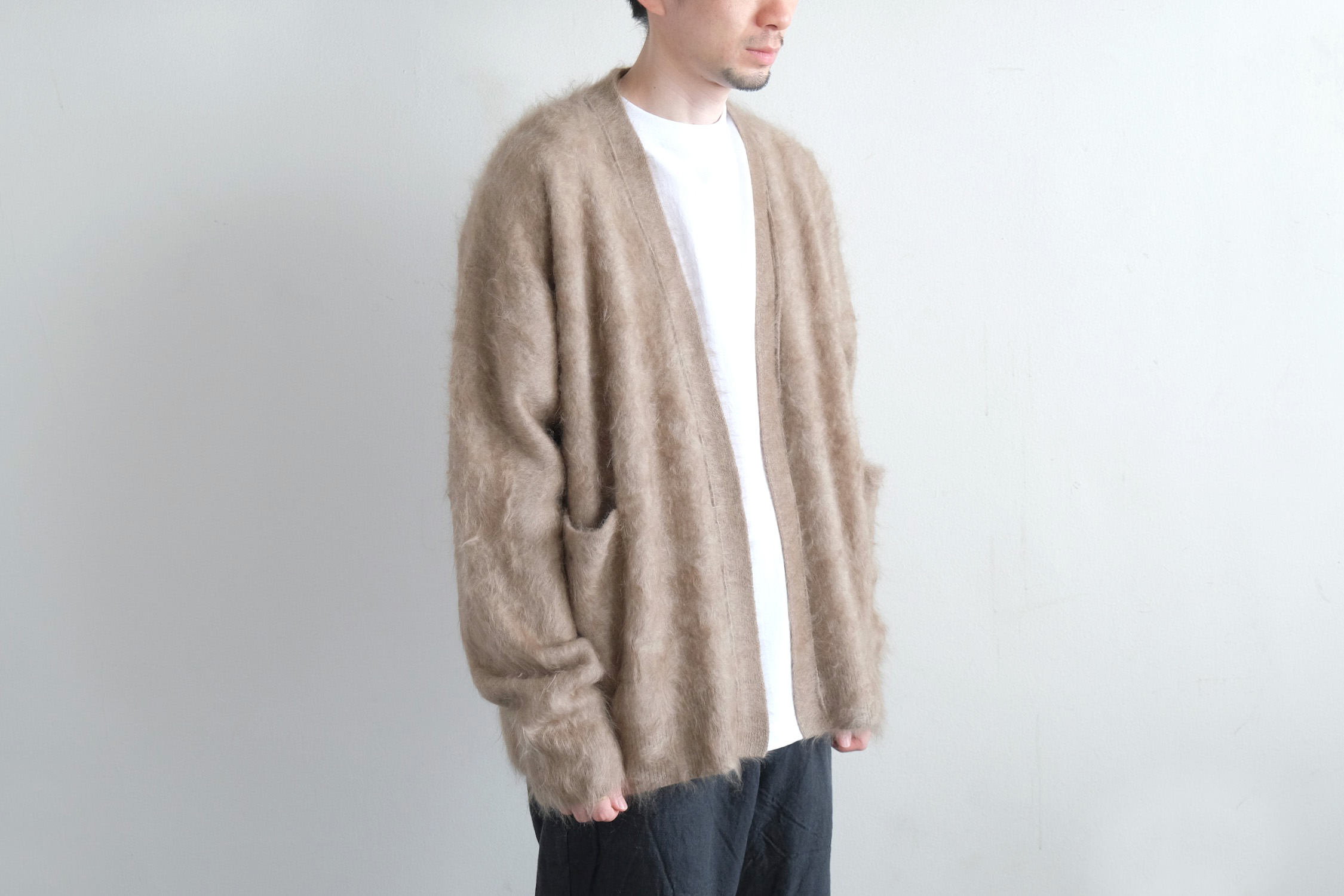 CASHMERE FUR N/B CARDIGAN - WUNDER