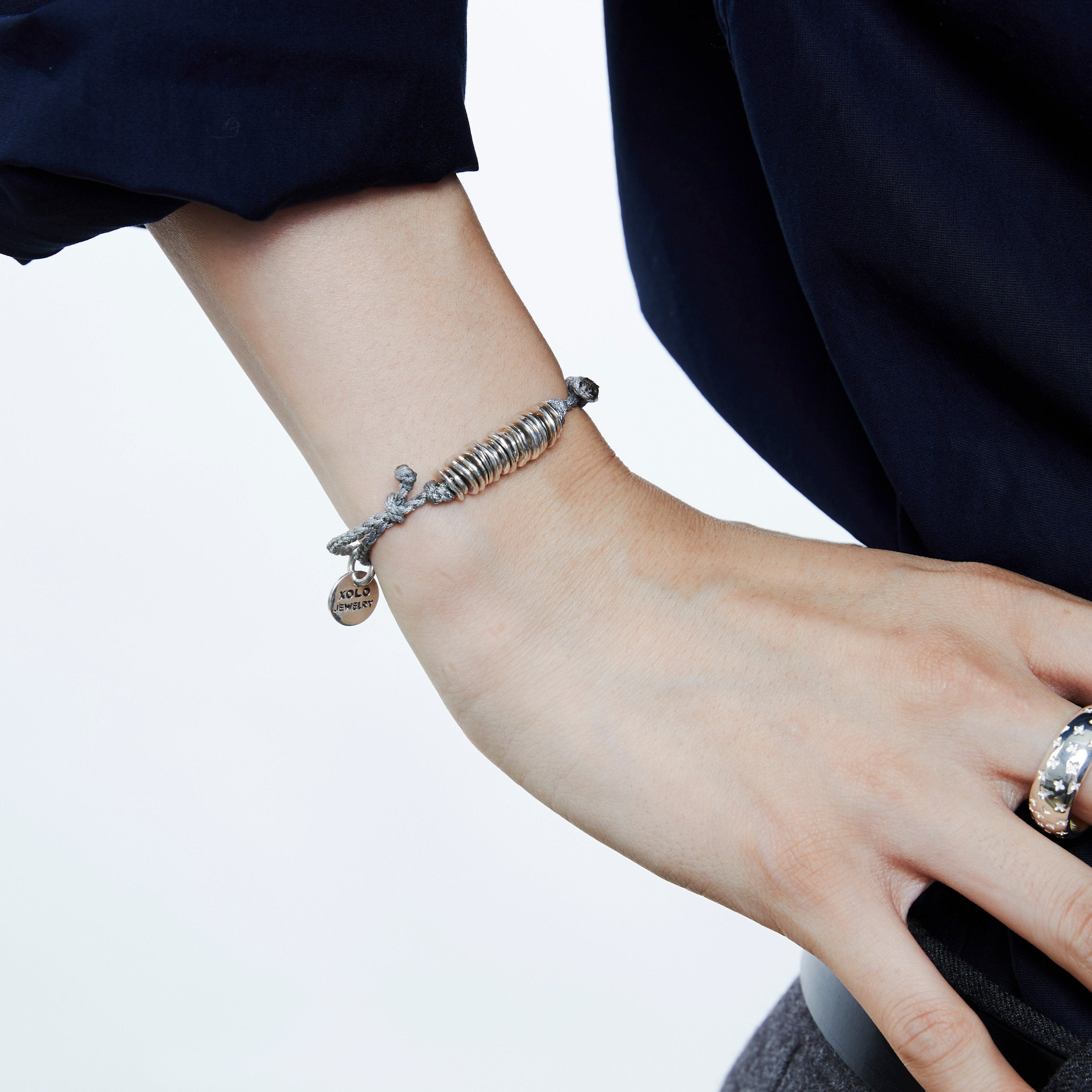 Piece Link Silk Code Bracelet – XOLO JEWELRY