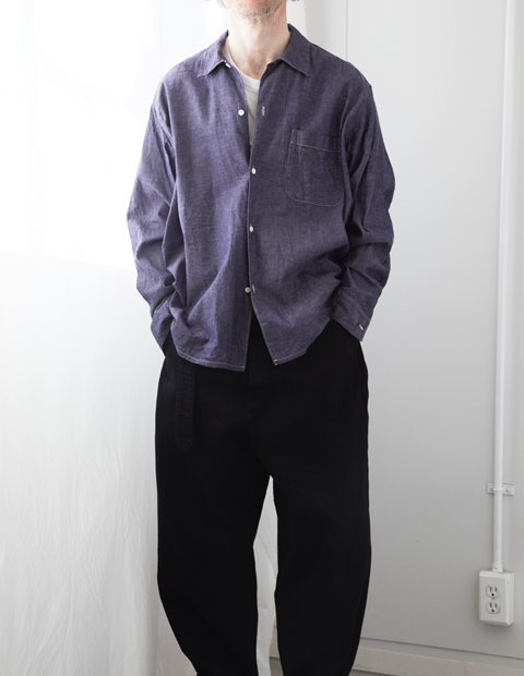 COMOLI パープル ダンガリーシャツ | 大阪心斎橋のメンズ洋服の