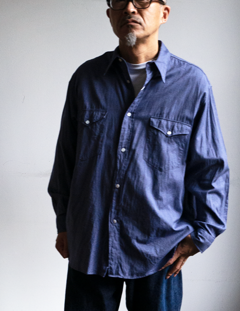 COMOLI ヨリ杢 ワークシャツ | 大阪心斎橋のメンズ洋服のセレクト