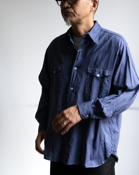 COMOLI ヨリ杢 ワークシャツ | 大阪心斎橋のメンズ洋服のセレクト