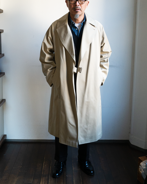 COMOLI コットンギャバ タイロッケンコート | 大阪心斎橋のメンズ洋服