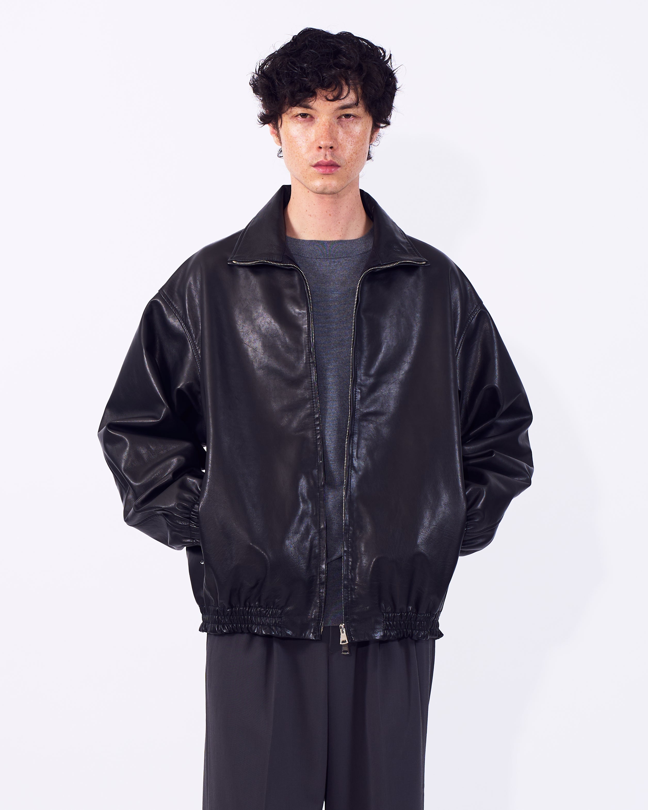 Carf Leather Truck Jacket | YOKE Official Website