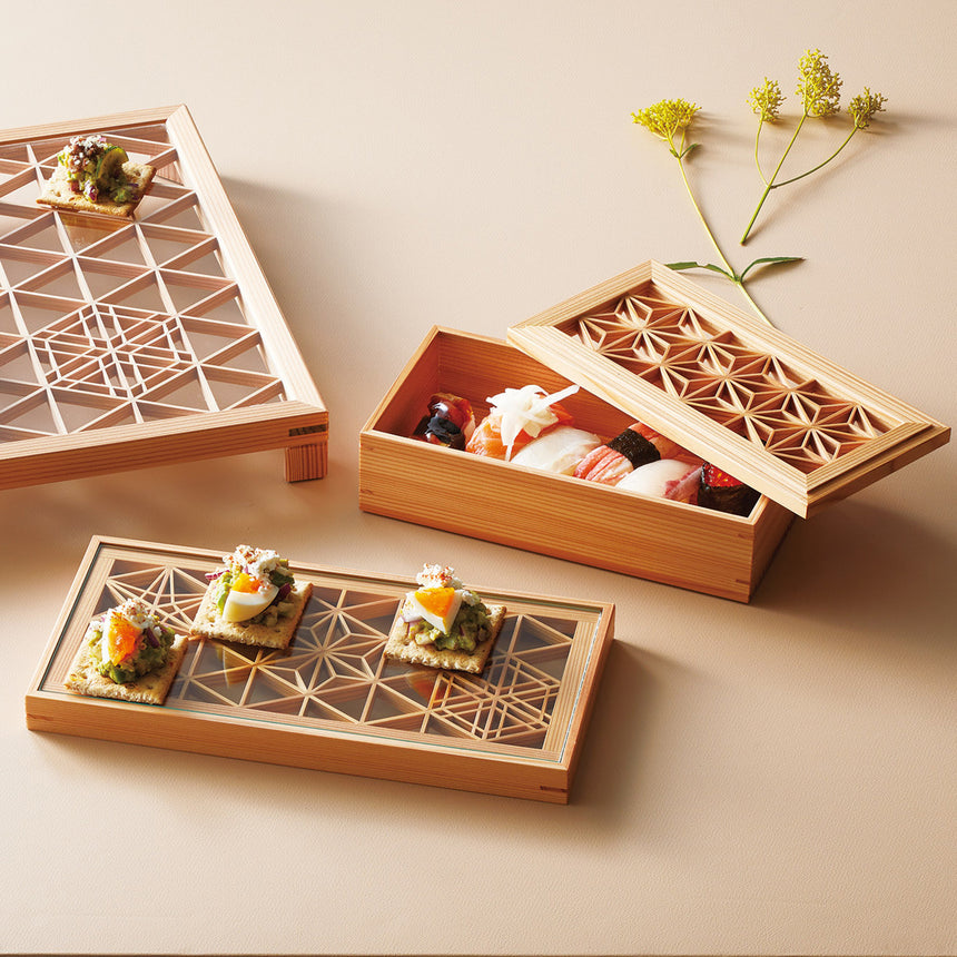 杉・木枠ガラス盛器（組子仕様） – YOUBI.shop【用美公式オンライン】