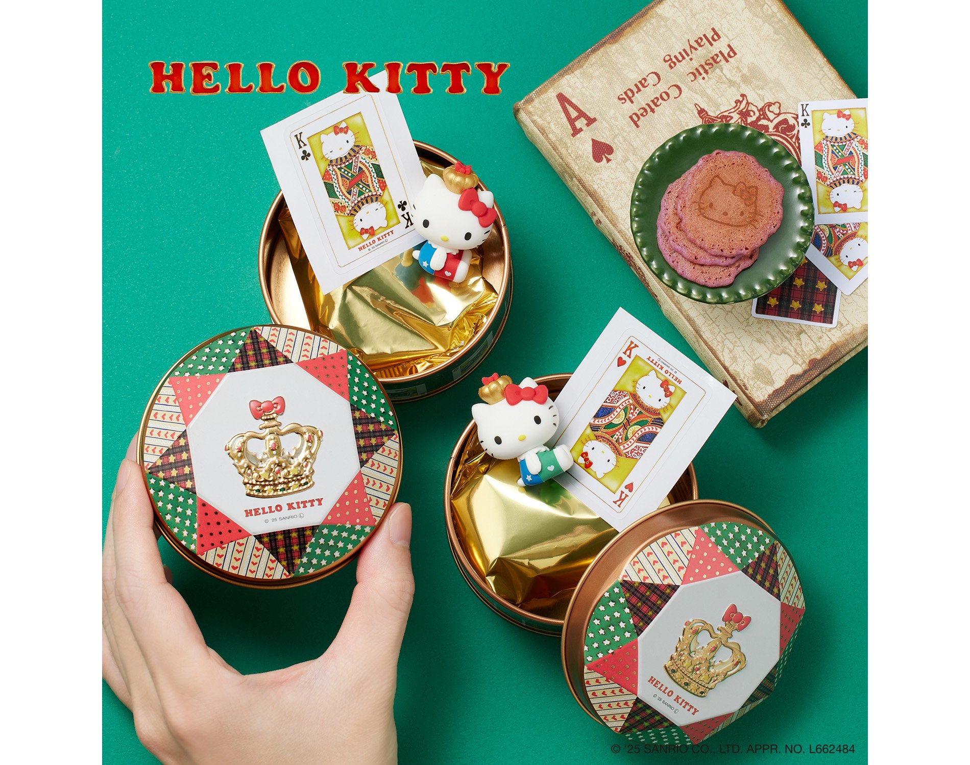 青山デカーボの最新クッキー缶は「ハローキティのトランプ缶」🍎速攻