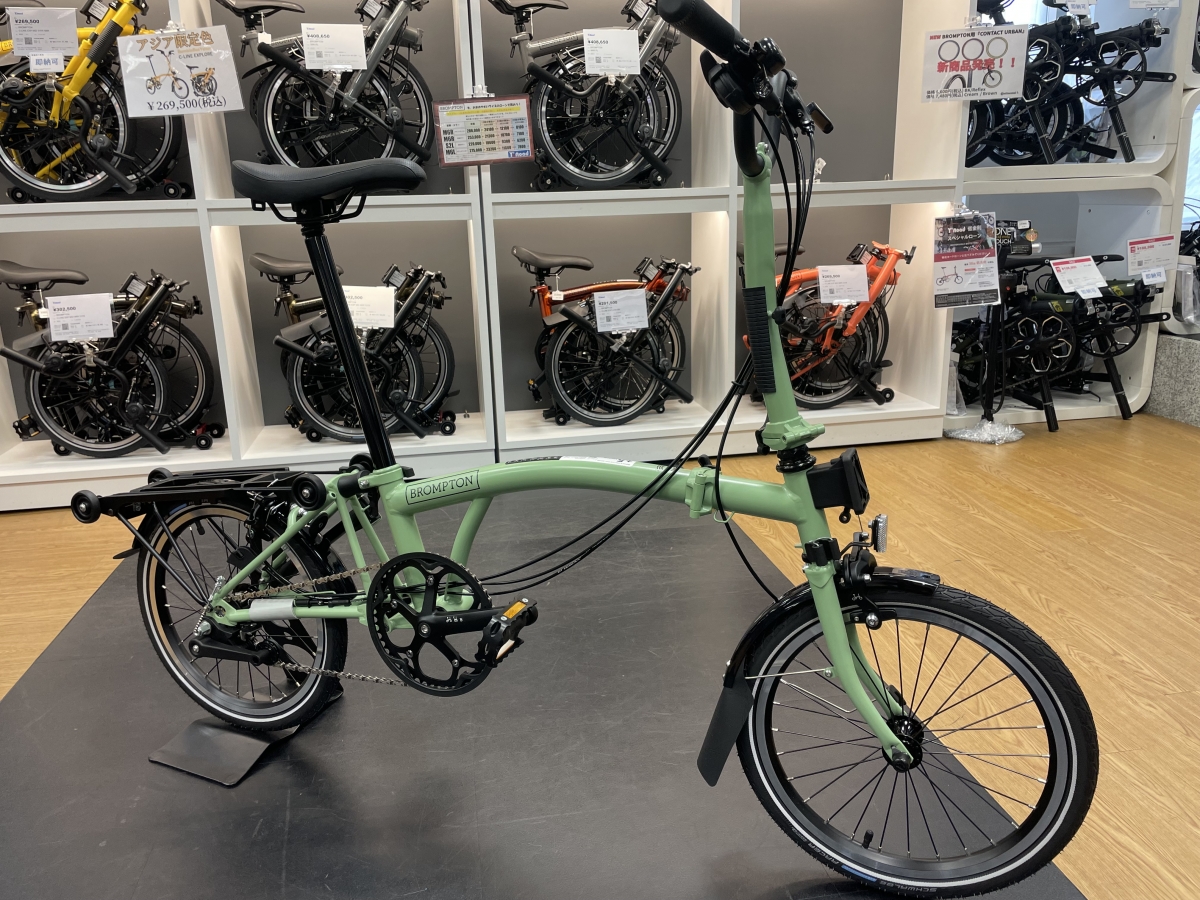 BROMPTON】23年新色『マッチャグリーン』店頭在庫車入荷しました