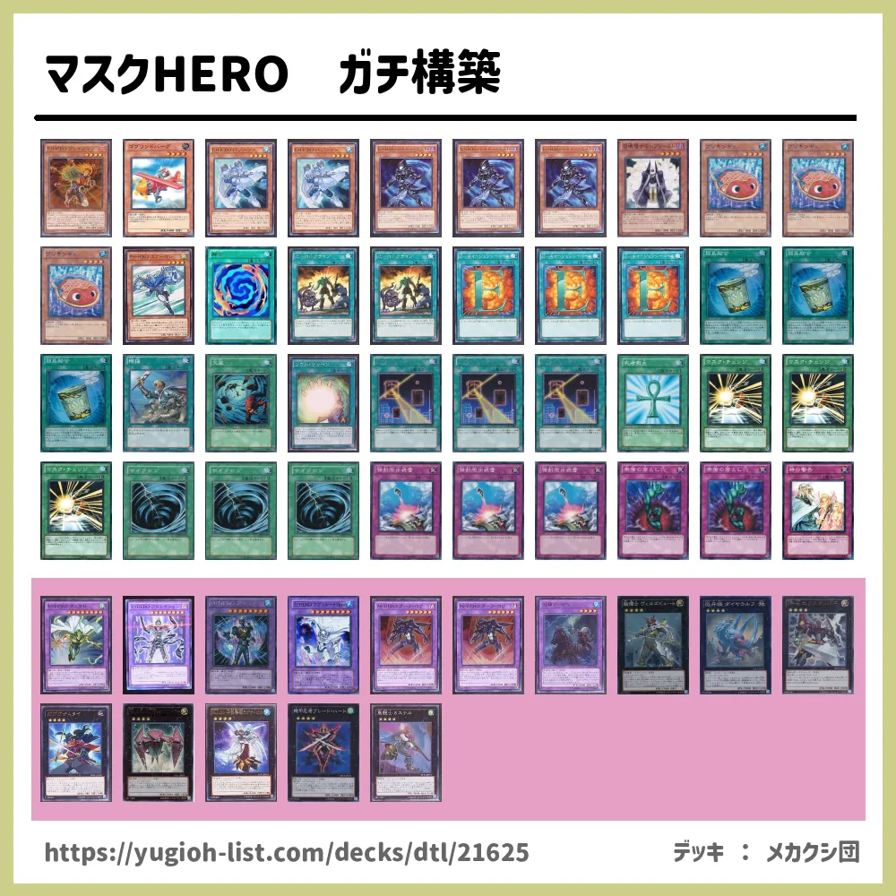 マスクHERO ガチ構築 遊戯王デッキレシピE・HERO（エレメンタル
