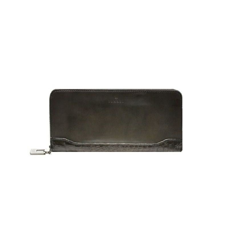 YCA114 クロコダイルコンビラウンドファスナーウォレット ｜美しい色彩