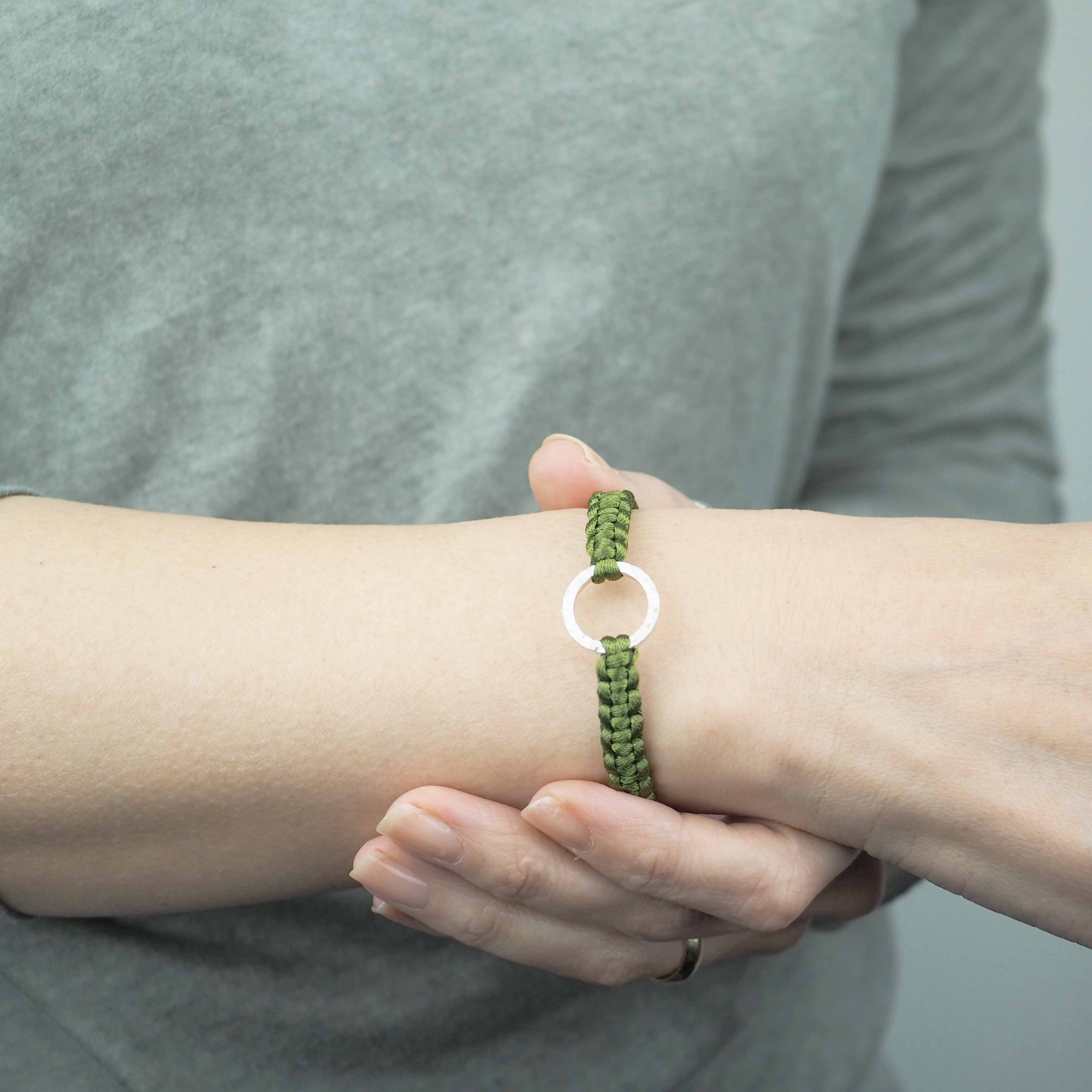 Bracelet -Dawn- Green Tea シルバー ブレスレット – yuzen-official