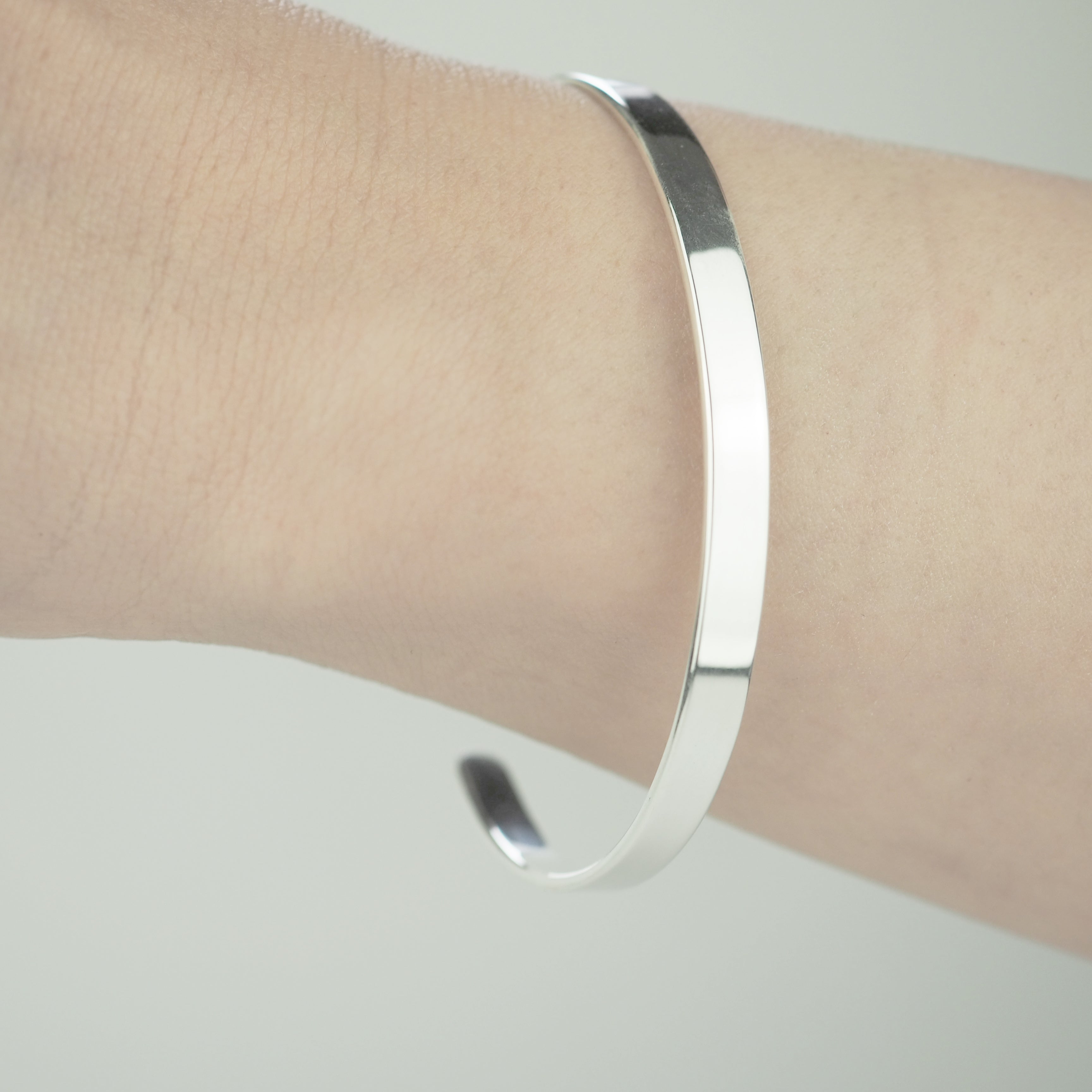 Silver Bangle -Flat- シルバー バングル – yuzen-official