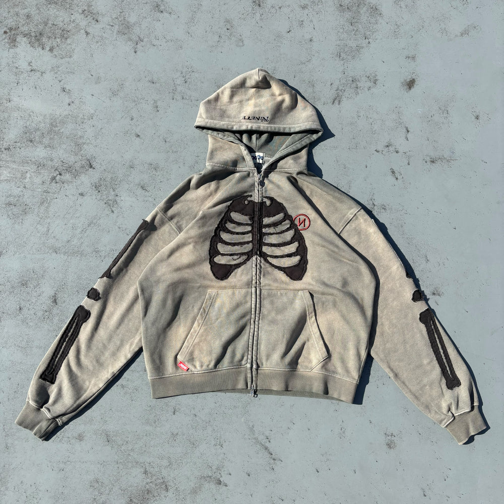 Bone Zip Hoodie – YZ