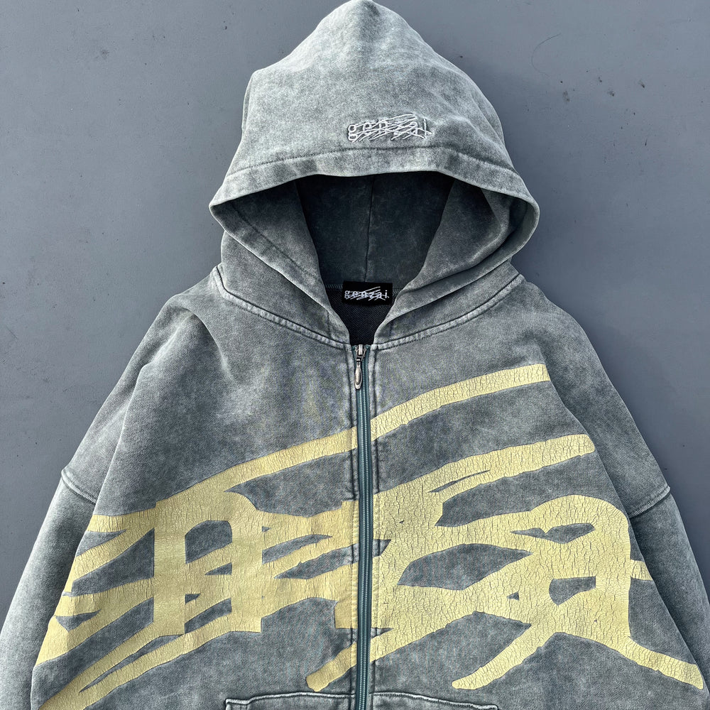 genzai Big Logo Zip Hoodie – YZ