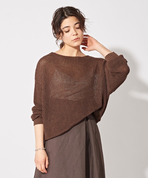Whim Gazette（ウィム ガゼット） 長袖ニット FREE ブラウン