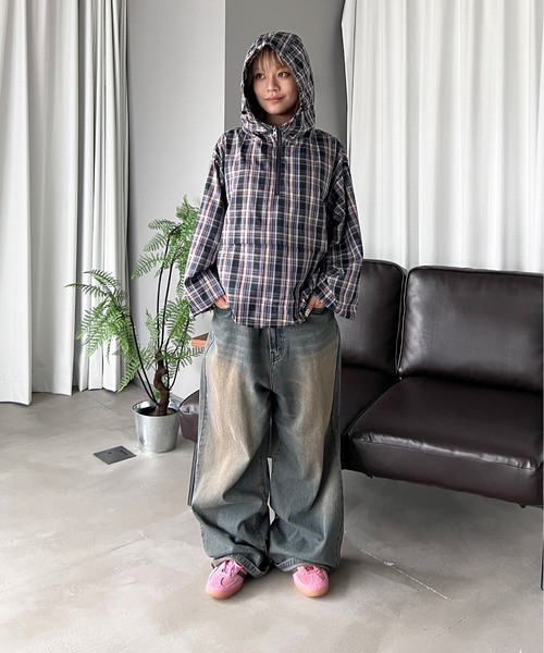 パーカー アソートチェックアノラック メンズ レディース : ZOZOTOWN