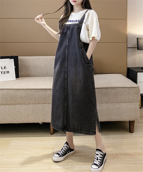 Dream garden（ドリームガーデン） ジャンパースカート サイドデニム