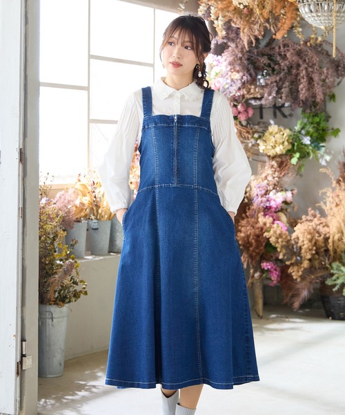 Rose Tiara（ローズティアラ） ジャンパースカート 「伸縮性」フレア