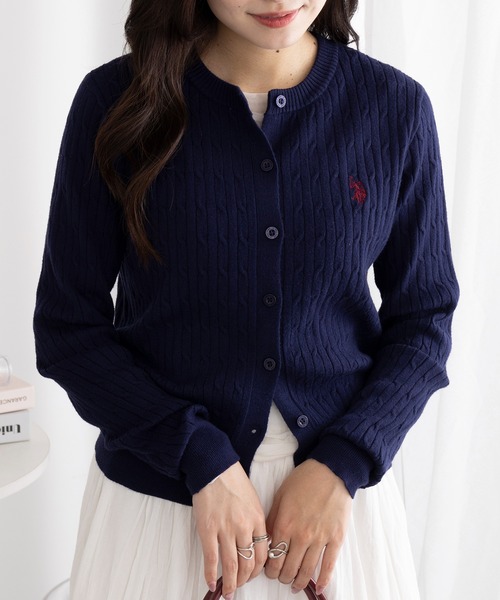 U.S. POLO ASSN.（ユーエスポロアッスン） カーディガン 「U.S. POLO