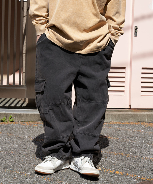 VENCE EXCHANGE ジーンズ ワイドデニムカーゴ メンズ : ZOZOTOWN Yahoo