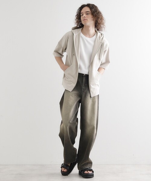 tk.TAKEO KIKUCHI（ティーケータケオキクチ） パーカー スタッズ