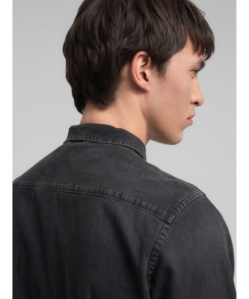 REPLAY（リプレイ） シャツ ブラックデニム ウエスタンシャツ メンズ