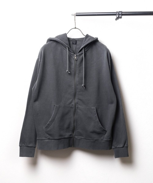 ARCHIVER パーカー 「69」「it」ピグメント加工 裏毛スウェットZIP